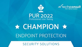 Techconsult: Professional User Rating Security Solutions 2022- DriveLock als Champion in Lösungsbereich Endpoint Protection