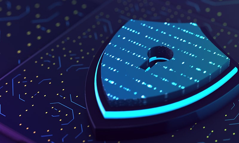 Schutzschild mit Schlüsselsperre für das Computersystem