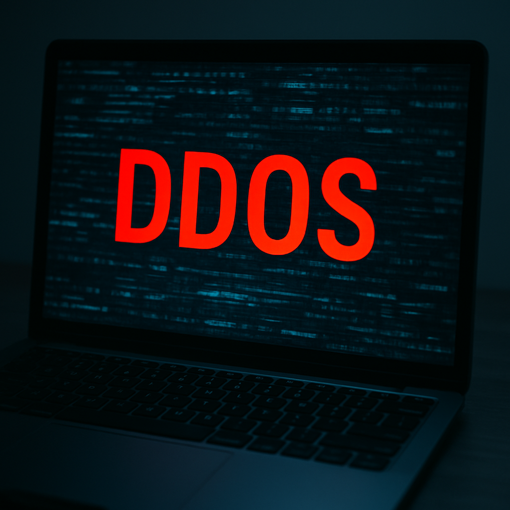 ddos displayed on the computer-1