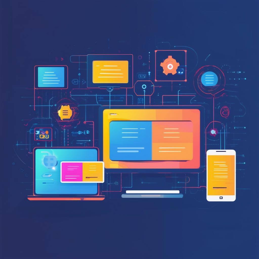 graphic with endpoints such as laptops, tablets, mobiles or computers