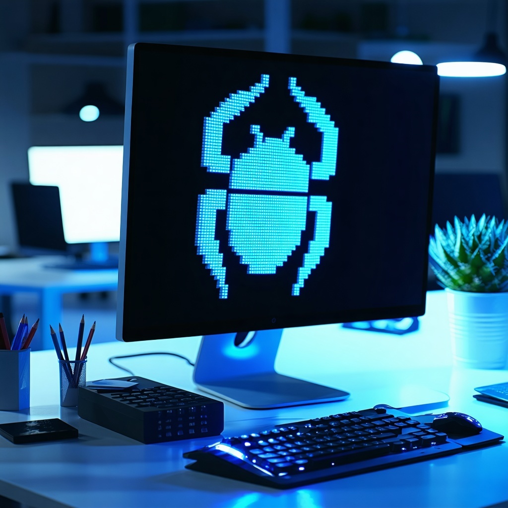 malware on the computer at work