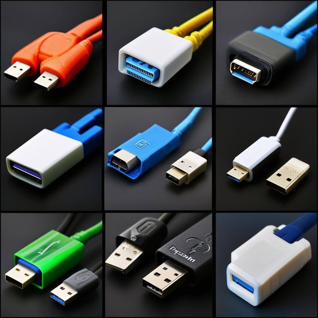 picture of different types of usb endings