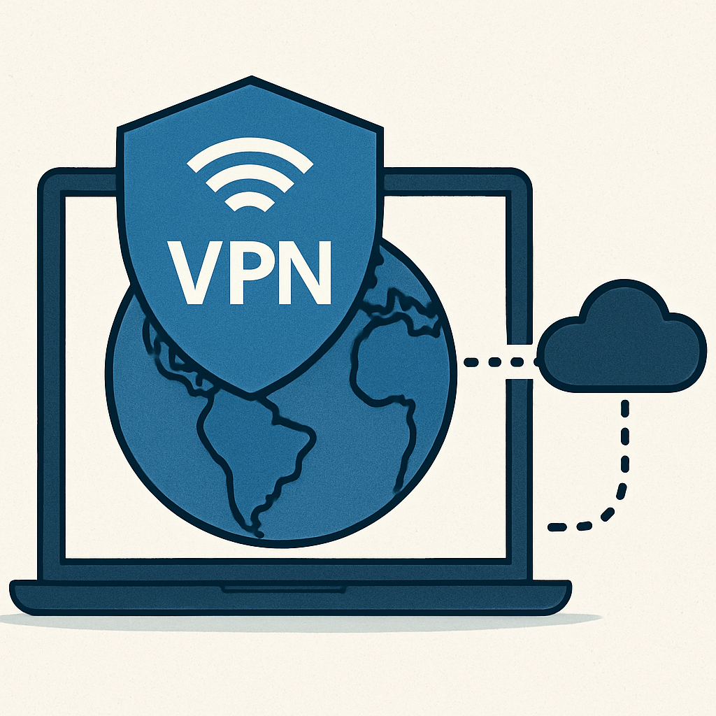 vpn connection on the laptop