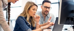 People sitting in front of computer