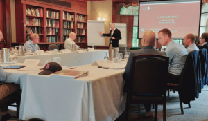 Dr. Phillip Mueller during Harvard Faculty Club's Maximize Your Board's Potential program