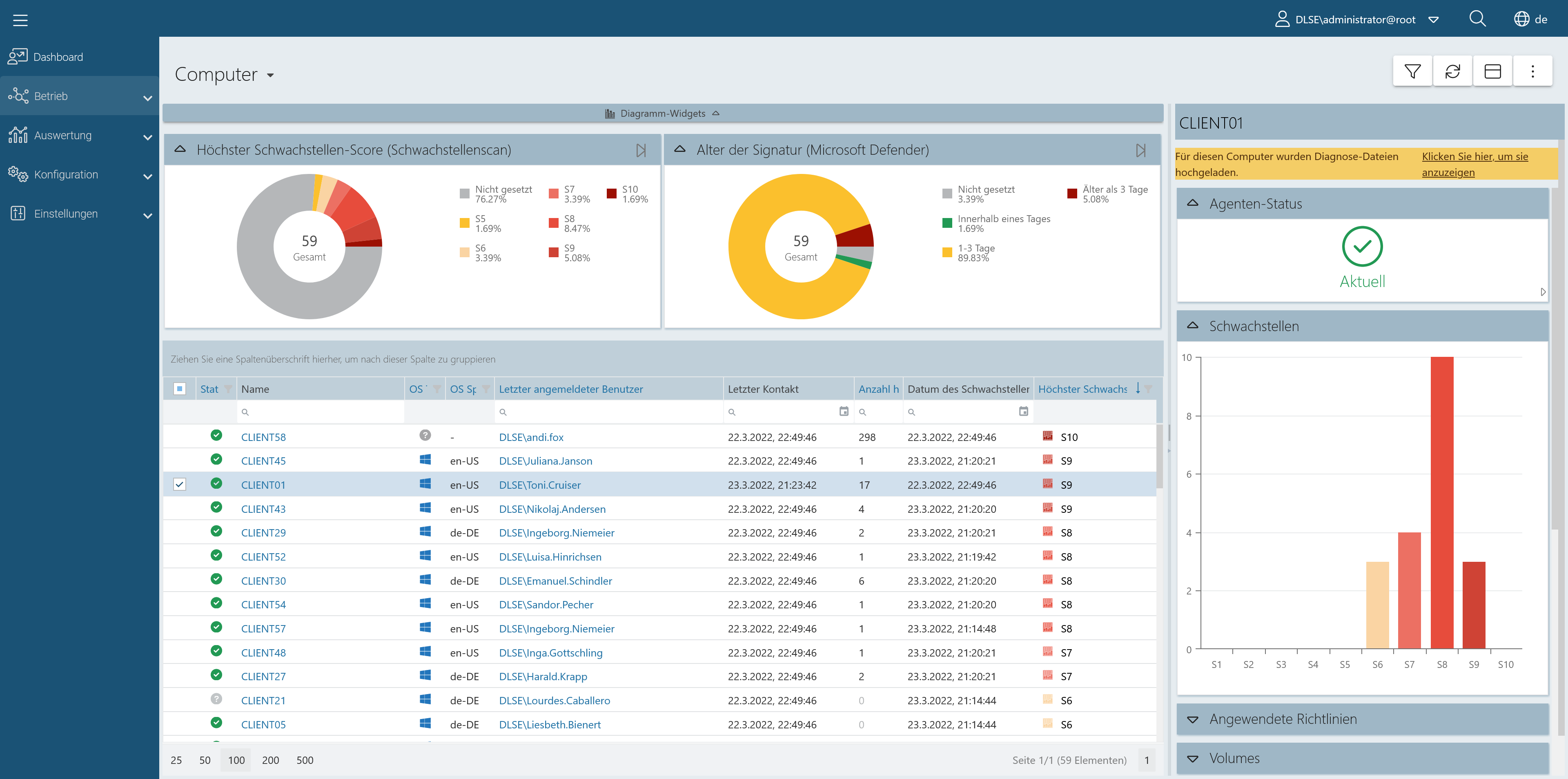 Vulnerabiltiy Management von DriveLock